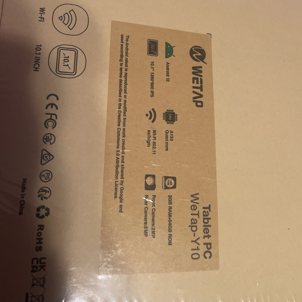 Wetap Y10 Tablet PC